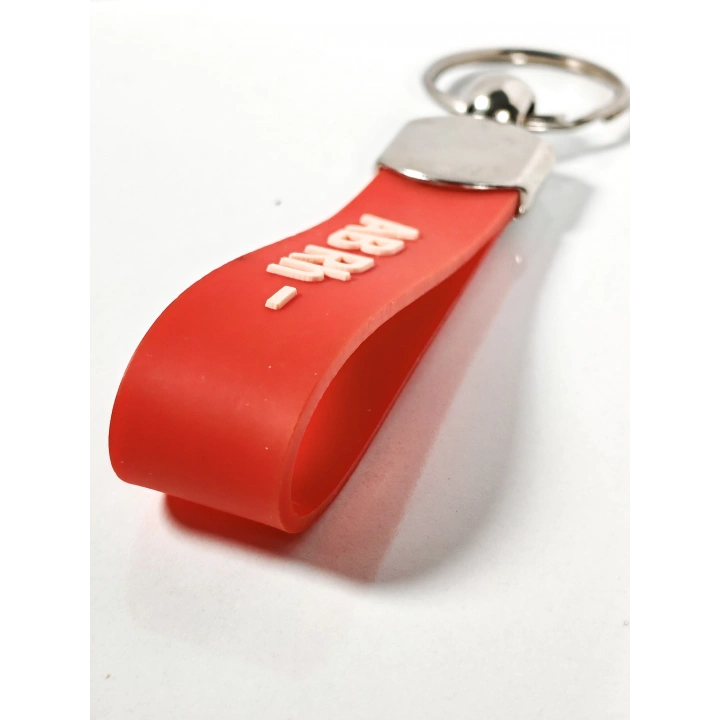 AB Rh(-) Negatif Kan Grubu Silikon Anahtarlık – Acil Durumlar İçin Hayati Bilgi