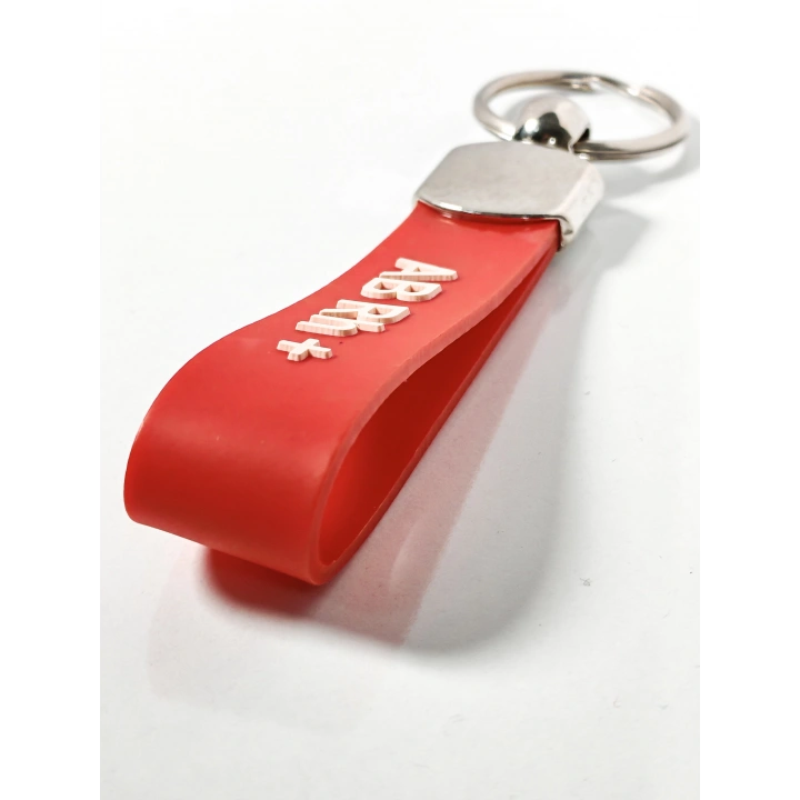 AB Rh(+) Pozitif Kan Grubu Silikon Anahtarlık – Acil Durumlar İçin Hayati Bilgi