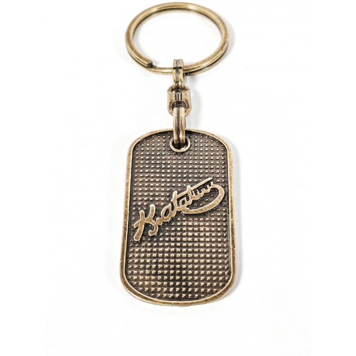 Antik Bronz Atatürk İmzalı Metal Anahtarlık – Cumhuriyet Değerlerinin Zamansız Simgesi