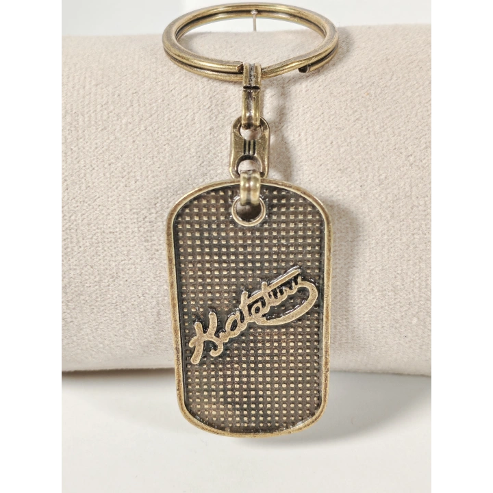 Antik Bronz Atatürk İmzalı Metal Anahtarlık – Cumhuriyet Değerlerinin Zamansız Simgesi