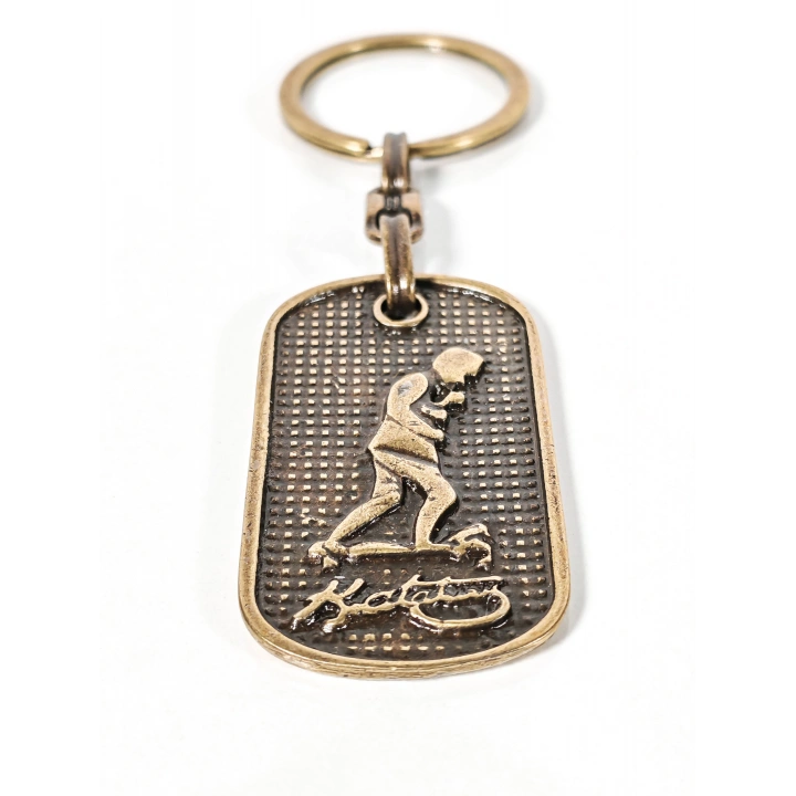 Antik Bronz Atatürk Figürlü Metal Anahtarlık – Saygı, Mücadele ve Zamansız Değer