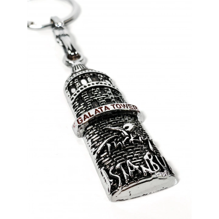 Galata Kulesi Figürlü İstanbul Temalı Metal Anahtarlık – Tarihi Dokuyu Yansıtan Özel Tasarım
