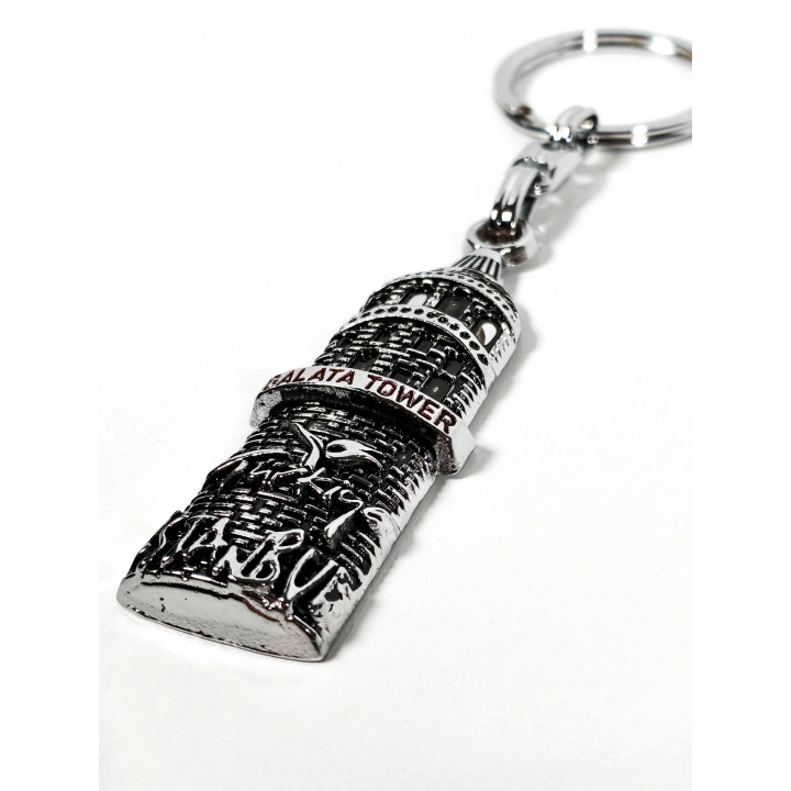 Galata Kulesi Figürlü İstanbul Temalı Metal Anahtarlık – Tarihi Dokuyu Yansıtan Özel Tasarım