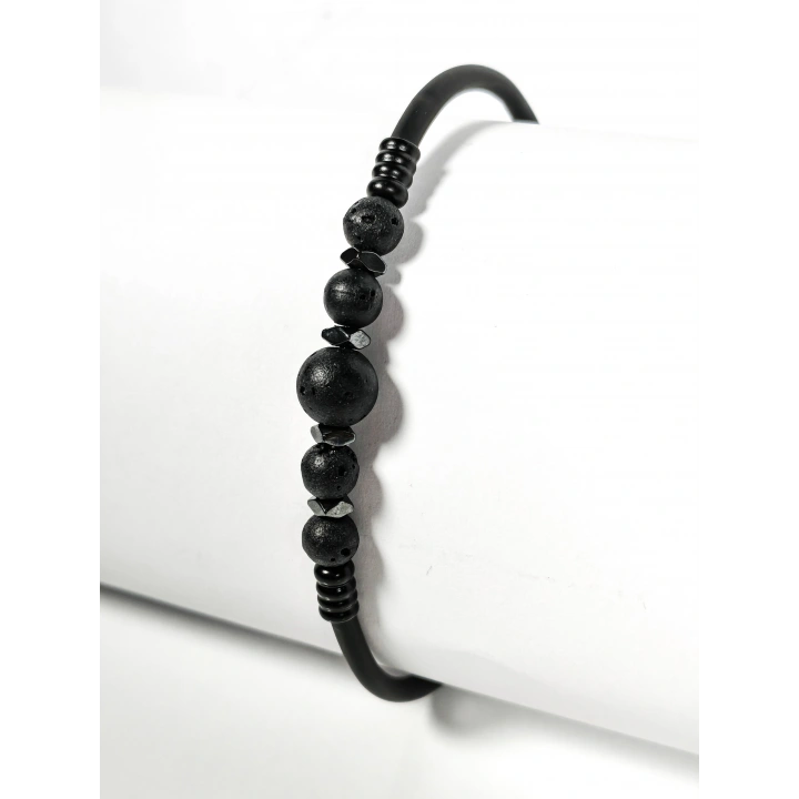 Lav Taşı Yaylı Bileklik – Topraklanma, Denge ve Pozitif Enerji