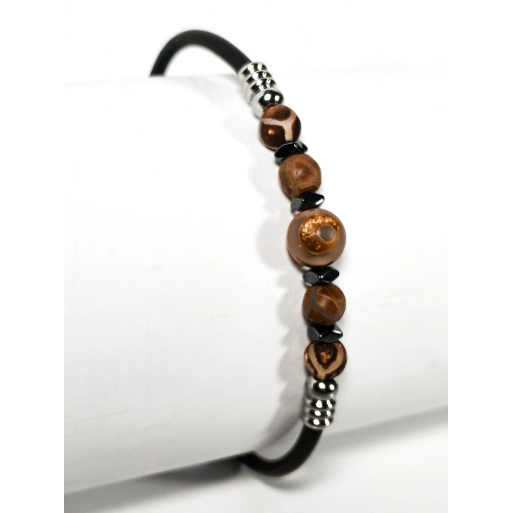 Tibet Akik Taşlı Yaylı Bileklik – Güç, Motivasyon ve Stres Dengeleyici Enerji