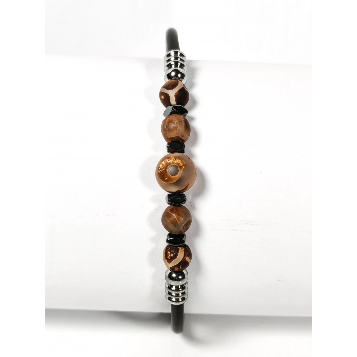 Tibet Akik Taşlı Yaylı Bileklik – Güç, Motivasyon ve Stres Dengeleyici Enerji