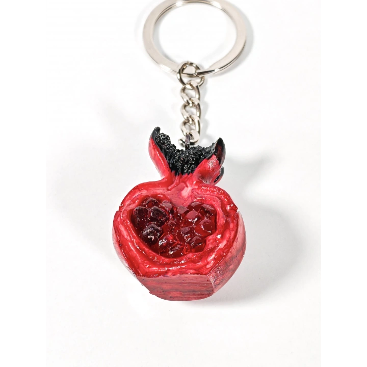 Nar Figürlü Anahtarlık – Bereket, Aşk ve Uğur Sembolü