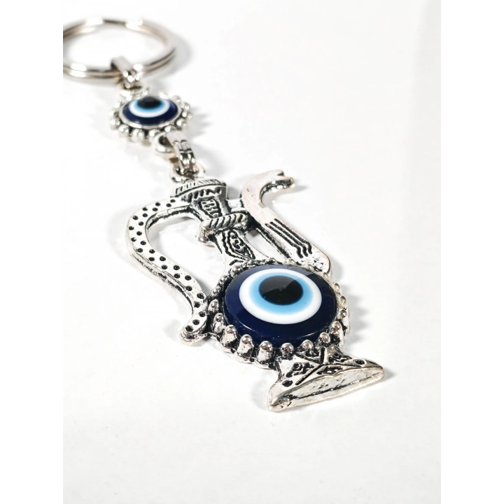 Nazar Boncuklu İbrik Figürlü Anahtarlık – Bereket, Koruma ve Geleneksel Sembol
