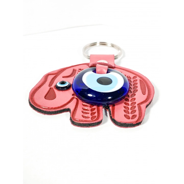 Fil Figürlü Nazar Boncuklu Anahtarlık – Bolluk, Koruma ve Güç Sembolü