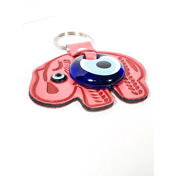 Fil Figürlü Nazar Boncuklu Anahtarlık – Bolluk, Koruma ve Güç Sembolü