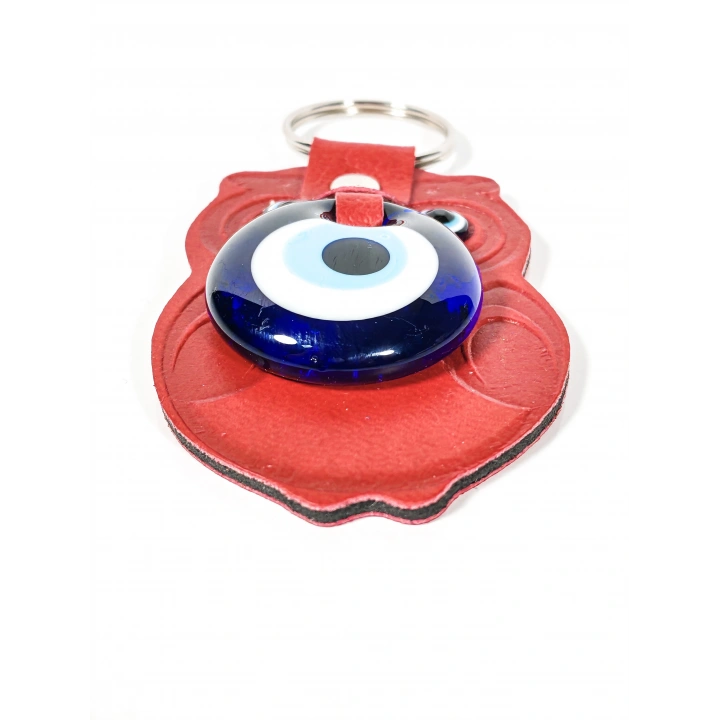 Baykuş Figürlü Nazar Boncuklu Anahtarlık – Bilgelik, Koruma ve Şans Sembolü