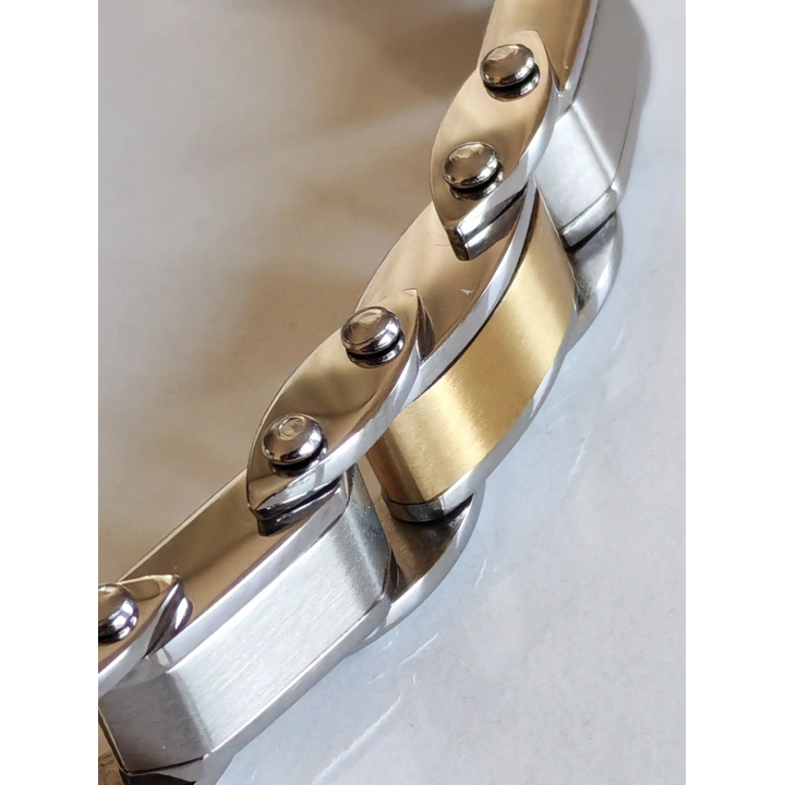 Çelik Çift Taraflı Kullanılabilir Erkek Bileklik