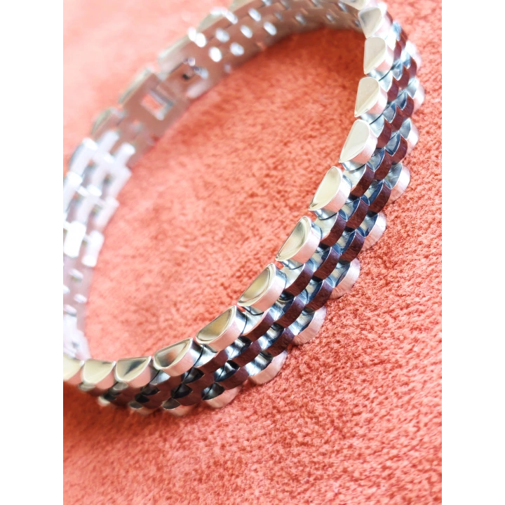 Çelik Roleks Kordon Siyah Erkek Bileklik