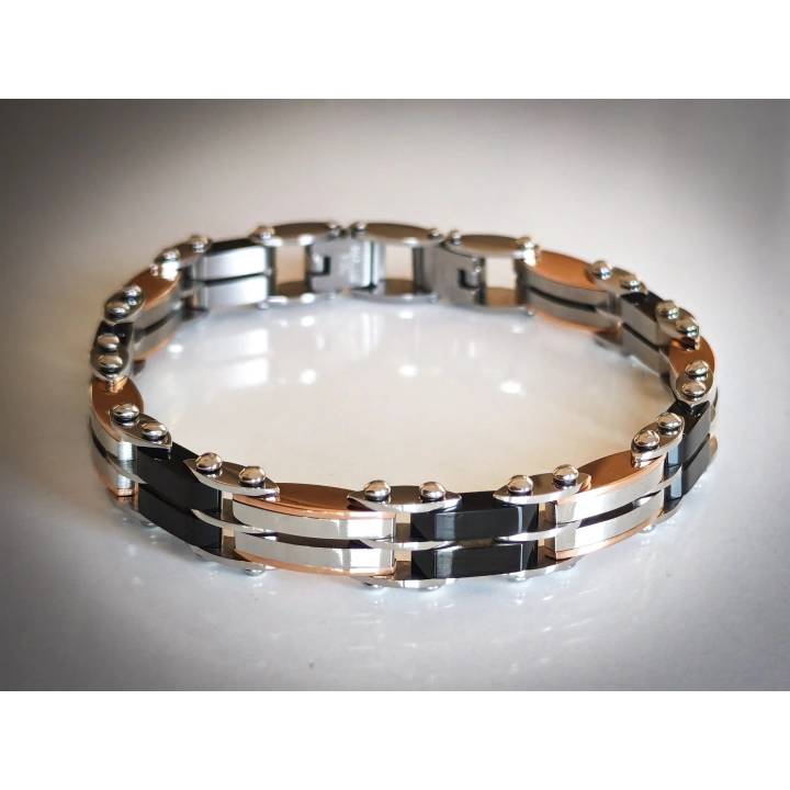 Çelik ve Seramik Çift Taraflı Kullanılabilir Bileklik