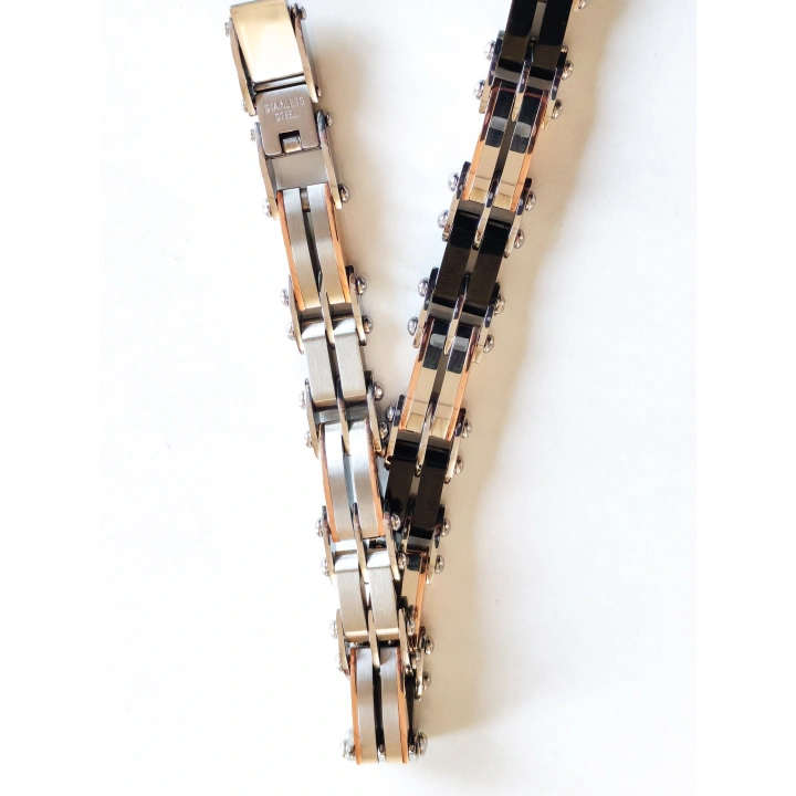 Çelik ve Seramik Çift Taraflı Kullanılabilir Bileklik