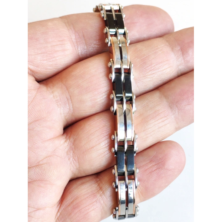 Çelik ve Seramik Çift Taraflı Kullanılabilir Bileklik