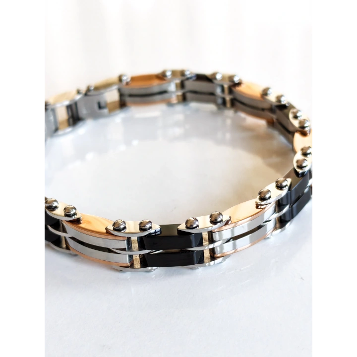 Çelik ve Seramik Çift Taraflı Kullanılabilir Bileklik