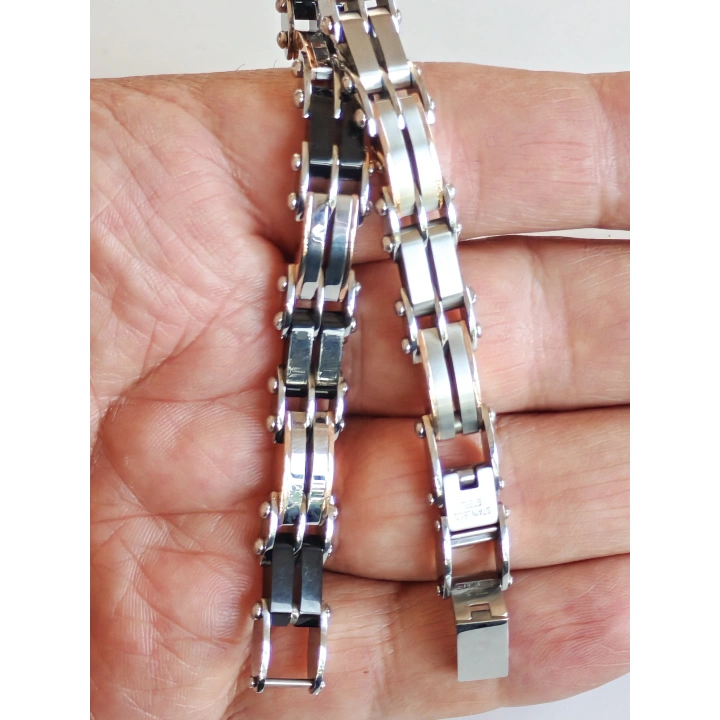 Çelik ve Seramik Çift Taraflı Kullanılabilir Bileklik