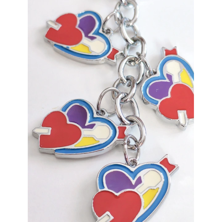 Kalp İçinde Kalp Metal Anahtarlık