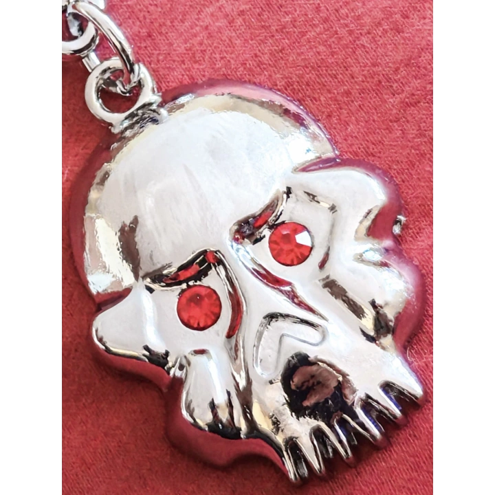 Kırmızı Gözlü İskeletor Kafatası metal Anahtarlık