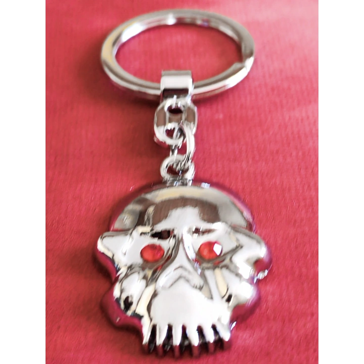 Kırmızı Gözlü İskeletor Kafatası metal Anahtarlık