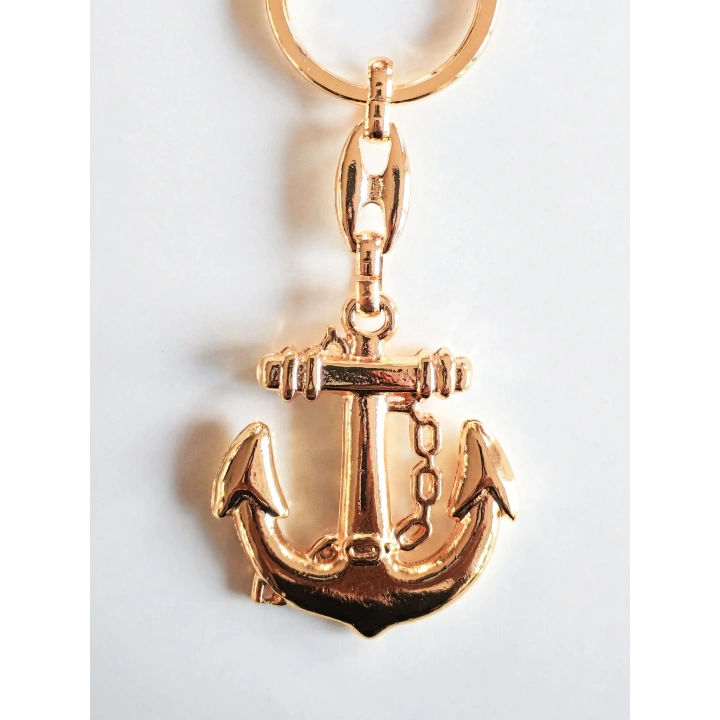 Metal Altın sarısı Çapa Anahtarlık