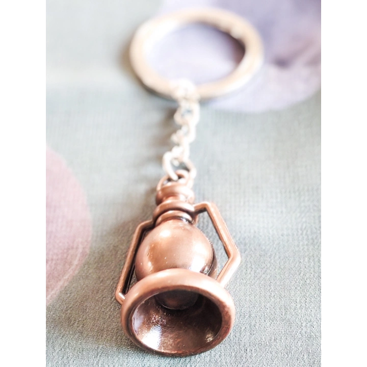 Bakır Renkli Gaz Lambası Metal Anahtarlık