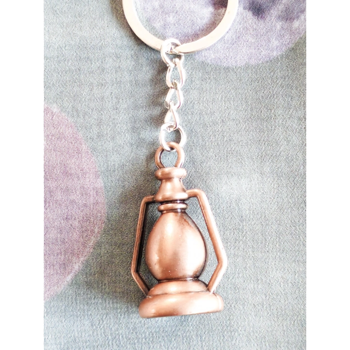 Bakır Renkli Gaz Lambası Metal Anahtarlık