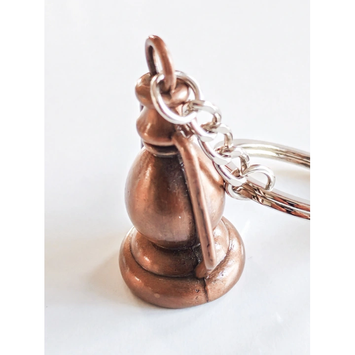 Bakır Renkli Gaz Lambası Metal Anahtarlık