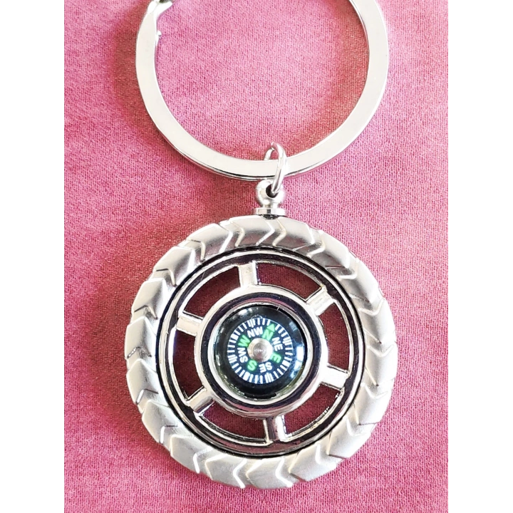 Metal Pusula Anahtarlık