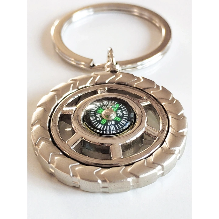 Metal Pusula Anahtarlık