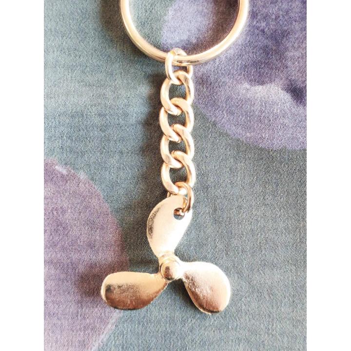 Metal Tekne Pervanesi Sarı Anahtarlık