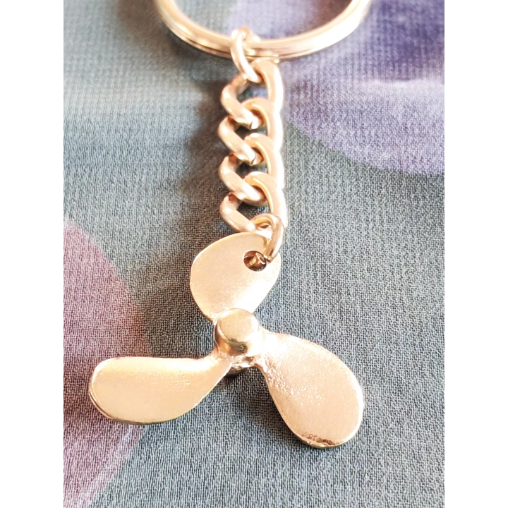 Metal Tekne Pervanesi Sarı Anahtarlık