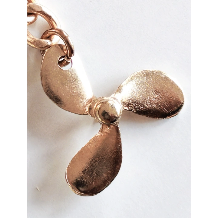 Metal Tekne Pervanesi Sarı Anahtarlık