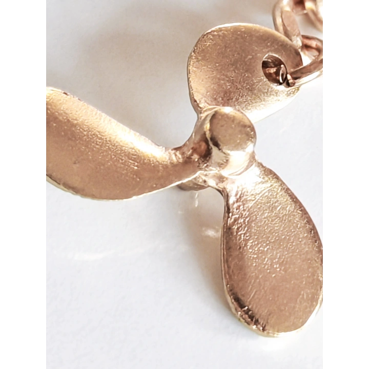 Metal Tekne Pervanesi Sarı Anahtarlık