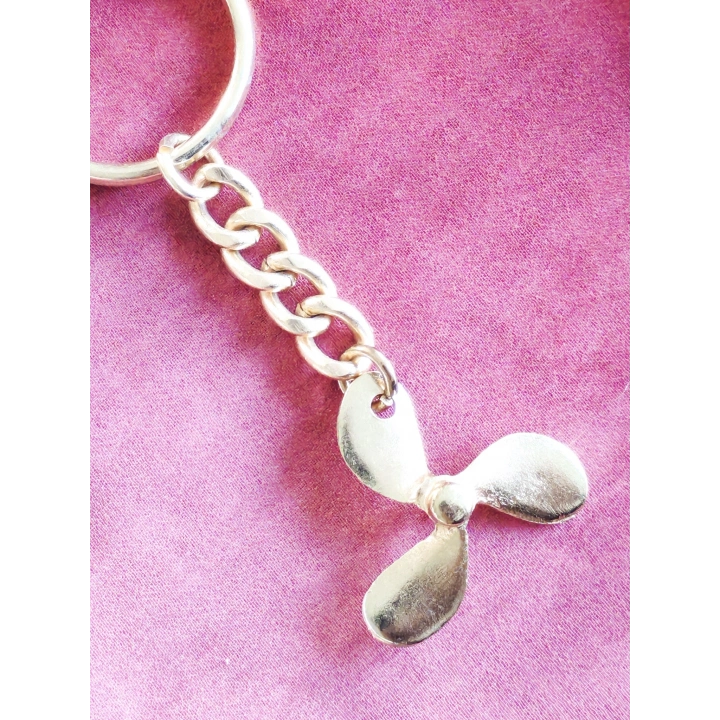 Metal Tekne Pervanesi Sarı Anahtarlık