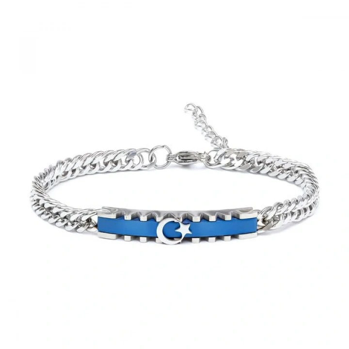 Moncuk Design Ay Yıldız Temalı Çelik Bileklik 3351EBF1D2