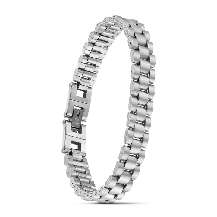 Moncuk Design Beyaz Ful Çelik Bileklik 33511G1D3M