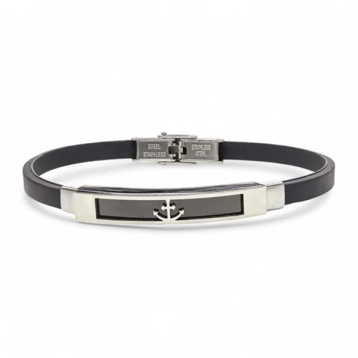 Moncuk Design Çapa Desenli Çelik Bileklik 3351SCB002