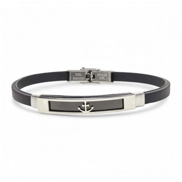 Moncuk Design Çapa Desenli Çelik Bileklik 3351SCB002