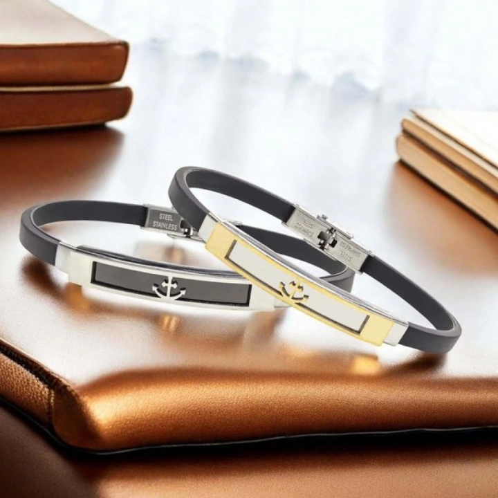 Moncuk Design Çapa Desenli Çelik Bileklik 3351SCB002