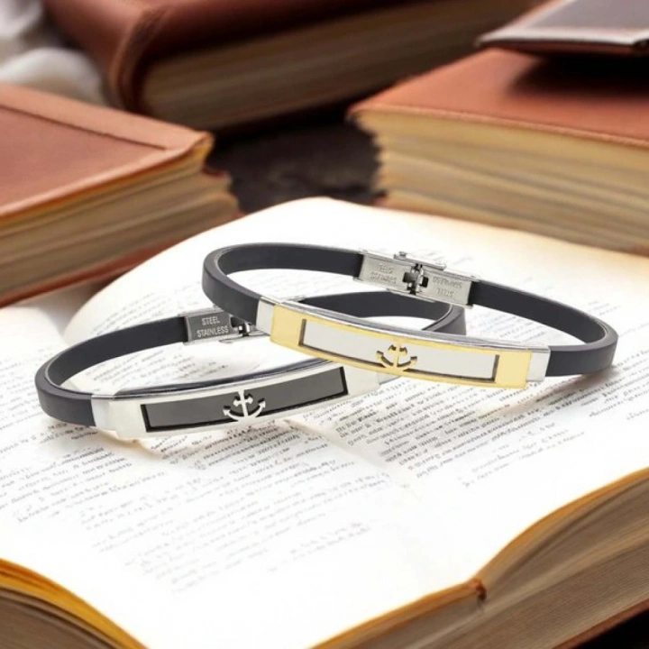 Moncuk Design Çapa Desenli Çelik Bileklik 3351SCB002