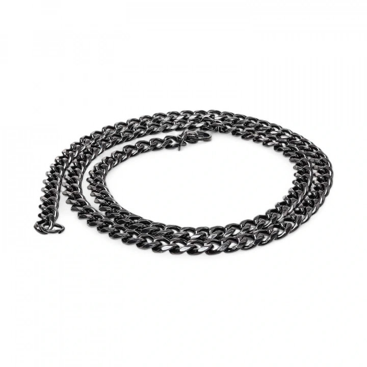 Moncuk Design Çelik Erkek Siyah Kolye 1.6Mm 3351CEK009