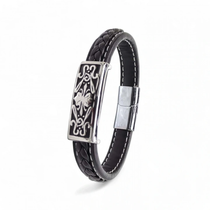 Moncuk Design Çelik Ve Deri Billeklik 33511B2D2