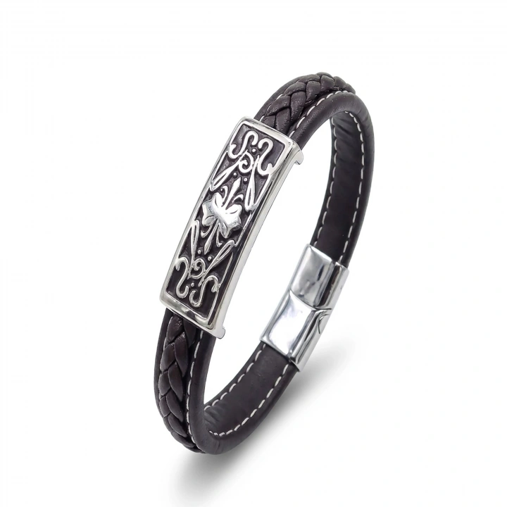 Moncuk Design Çelik Ve Deri Billeklik 33511B2D2