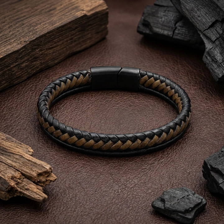 Moncuk Design Çift Renk Çoklu Deri Bileklik 33513B5D4