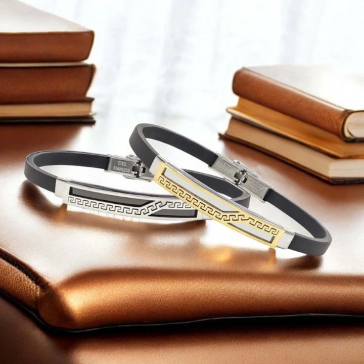 Moncuk Design Desenli Çelik Bileklik 3351SCB001