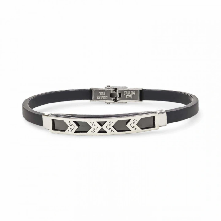 Moncuk Design Desenli Çelik Bileklik 3351SCB006