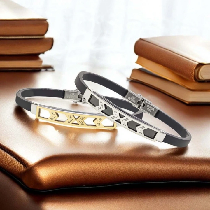 Moncuk Design Desenli Çelik Bileklik 3351SCB006