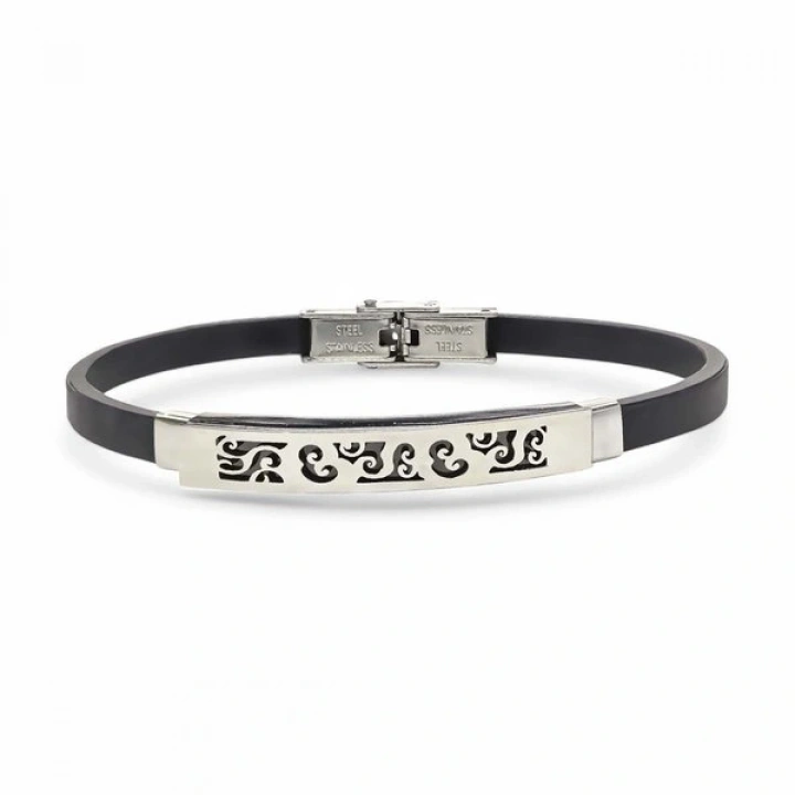 Moncuk Design Desenli Çelik Bileklik 3351SCB015